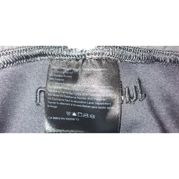 Lululemon Polyester Black Morning Restore Wide Leg Crop Pants Size 4 - Picture 4 of 5